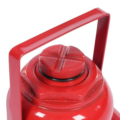 50 Ton Hydraulic Cylinder Jack Bottle Lifting Jack, Automotive Welded Hydraulic Bottle Jack w/Manual Handle Tire Repair Lift Tool for Repair Vehicle, Pickup, Truck, Red