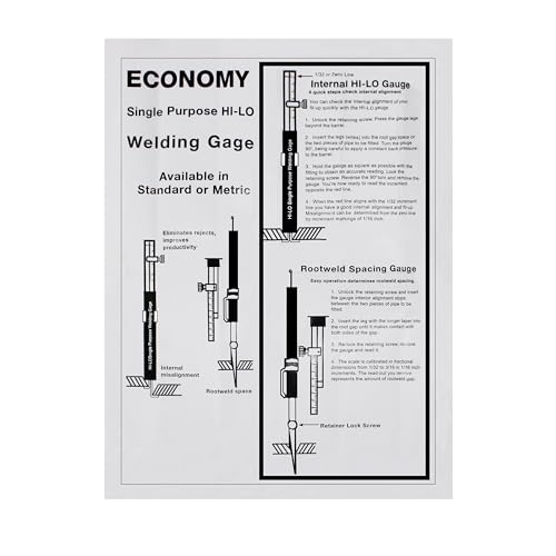 HFS(R) HI-LO Welding Gauge 0.5-4CM - Metric for Internal Alignment and Fit-up/Misalignment - size: Metric HI-LO