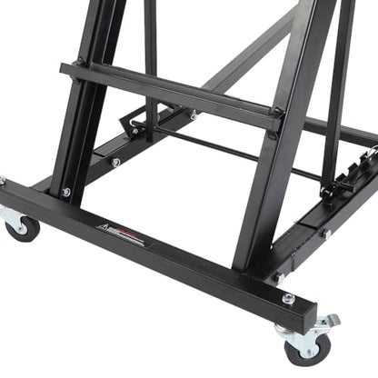 Top Automotive Creeper, Engine Creeper 48"-64", 400 LBS Capacity High Top Creeper | 4 Swivel Caster Wheels, Adjustable Height Foldable Creeper for Home Garage Workshop Repair Maintenance