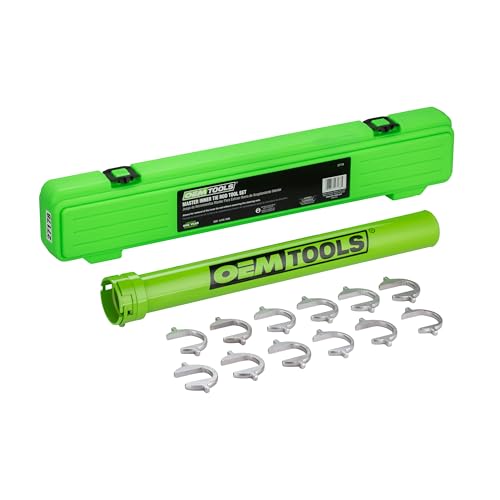 OEMTOOLS 27178 Inner Tie Rod Removal Tool Set, Remove and Install Without Rack Disassembly, Inner Tie Rod Tool Fits Most Cars, Trucks, and SUVs, SAE and Metric Crowfoot Adapters