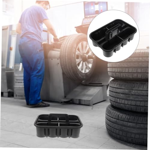 Commercial Car Care Kit Storage Box Heavy Duty Plastic Tools Organizer Bucket Segmented Design