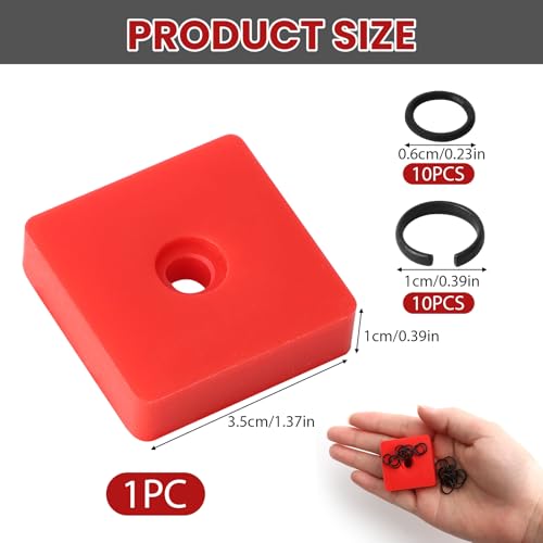 10 Pcs 3/8 Inch Impact Wrench Retainer Ring Kit with O-Ring & Clip, Replacement Accessory for Milwaukee, DeWalt, Pneumatic Tools, Automotive Repair and Heavy Duty Impact Wrenches