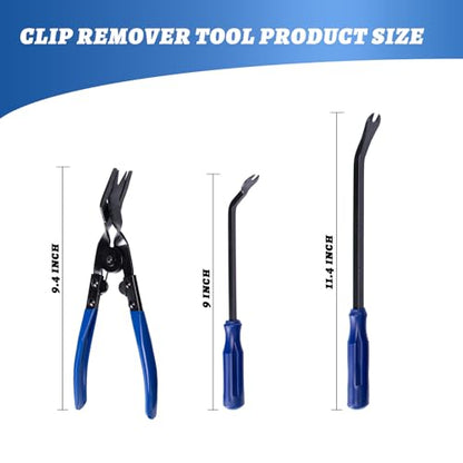 17Pcs Mechanic Tool Set Car Panel Removal Tools Pick and Hook Set | Clip Removal Tool Automotive Trim Removal Tool Magnetic Pickup Gasket Scrapers for Auto Interior Stereo Off-Road Rig Repairs