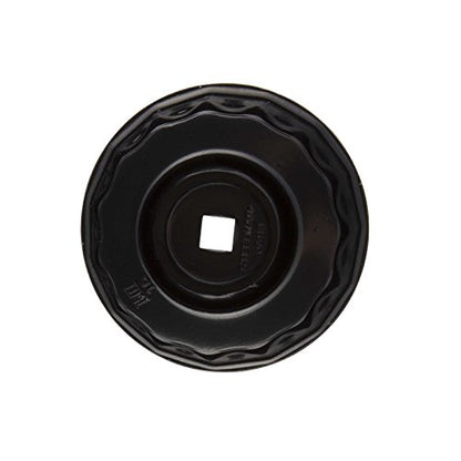 Steelman Low Profile Oil Filter Cap Wrench Socket 75mm and 77mm x 15 Flute, 3/8-inch Drive, Heavy Duty Chrome Vanadium Steel - size: 75 Millimeter and 77 Millimeter x 15 Flute