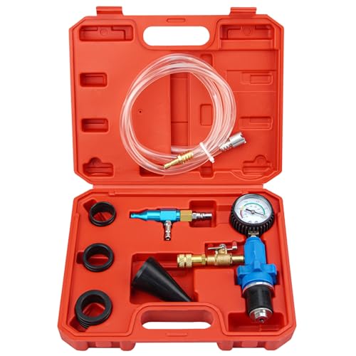 Cooling System Vacuum Purge Radiator Coolant Refill Tool Kit with Universal Adapters Coolant Vacuum Refill Kit