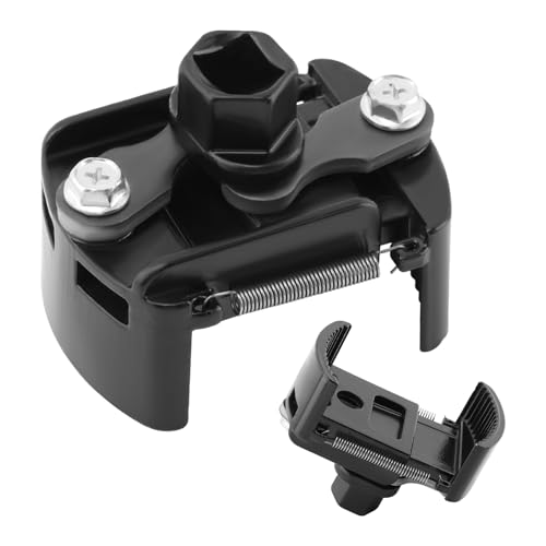 Universal Oil Filter Wrench Adjustable with Auto-Clamp Spring,60-80mm (2.36-3.15 inch),1/2" Drive Cap Style Oils Filter Tool Perfect Fits Small Medium-sized Spin-on Oil Filters