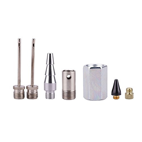 Air Compressor Kit, 1/4 Inch NPT Air Tool Kit with 1/4 Inch x 25Ft Coil Nylon Hose/Tire Gauge - 20 Pieces