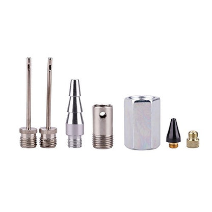 Air Compressor Kit, 1/4 Inch NPT Air Tool Kit with 1/4 Inch x 25Ft Coil Nylon Hose/Tire Gauge - 20 Pieces