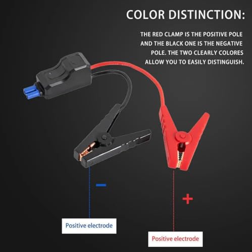 EC5 Heavy Duty Jump Starter Replacement Cables with Battery Clamps-EC5 Connector Car Jumper Cable Booster Jumper Cables 12V Car Battery Booster Jumper Emergency Cable-Car Jump Starter Battery Clips - color: EC5-650A intelligent