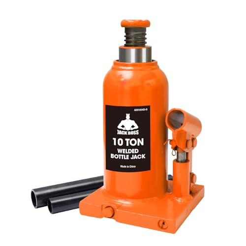 Jack Boss Bottle Jack 10 Ton (20,000 LBs) Hydraulic Car Jack, Fit for Auto Truck Repair and House Lift, Orange - color: Orange, size: 10 TON