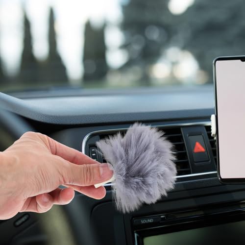Hemobllo 3pcs Car Detailing Brush Set for Interior Cleaning with Soft Fiber Bristles Versatile Car Dust Brush for Hard-to-Reach Areas Including Air Vents and Dashboard Tools for Drivers