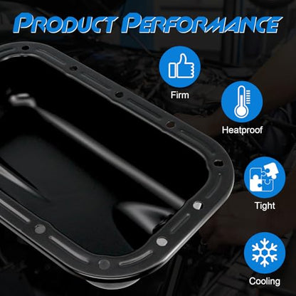 Lower Engine Oil Pan Sump with Drain Plug, Compatible with 2011-2019 Dodge Charger, 2011-2020 Challenger, 2012-2017 Jeep Wrangler, 2018 Wrangler JK, 2011-2020 Chrysler 300, 3.6L