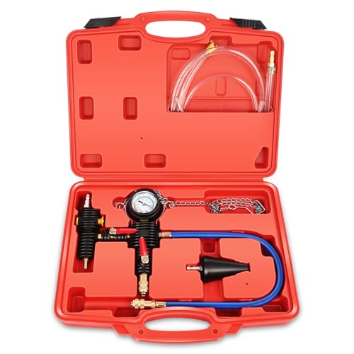 Auto Dynasty Cooling System Vacuum Purge Refill Kit with Pressure Guage Hoses Automotive Coolant Cooling System for Car Van SUV Truck - size: Vacuum Purge Refill Kit