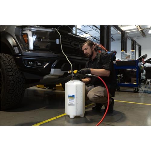 Mityvac MV7120 Fluid Extractor Dispenser for Evacuating, Topping-Off, Refilling Reservoirs or Bleeding Hydraulic Brake/Clutch Systems, 5.3 Gallon, 120 PSI, Compressed Air, Vacuum or Positive Pressure - style: MV7120