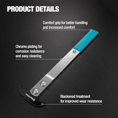 DURATECH Seal Puller with Dual-Size Hook for Seal Removal | Seal Removel Tool with Heat-Treated Steel, Blackened Head & Chrome-Plated Shaft, Comfortable Grip, Automotive & Machinery Use