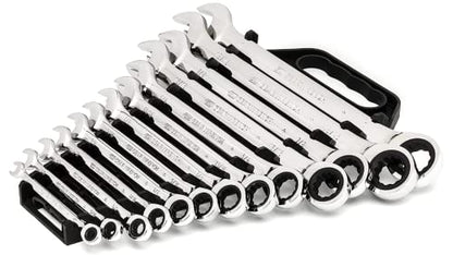 GEARWRENCH 13 Piece 12 Point Ratcheting Combination Wrench Set SAE | 9312 (Pack of 6) - size: One Size (Pack of 6), style: 13 Piece SAE