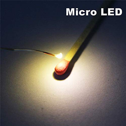 25pcs Pre-soldered Micro Litz Wired Leads Warm White SMD Led 0603 + Muti-Resistor New - color: (2)Warm White, size: 25pcs