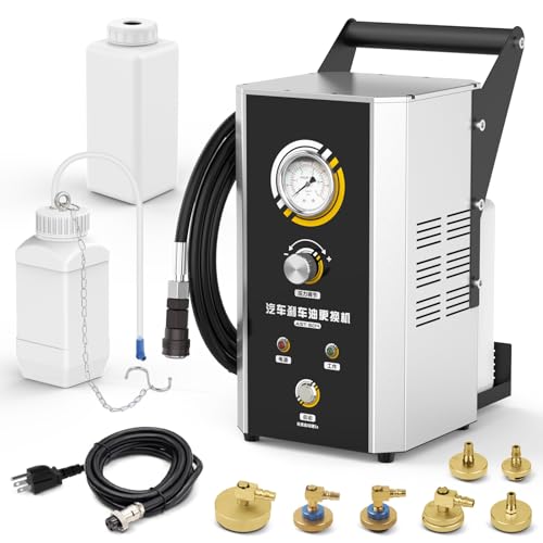 AST609 Automatic Brake Bleeder Kit,110V Automotive Brake Fluid Oil Exchanger Machine,Pulse Brake Bleeder Vacuum Pump kit with 7 Master Cylinder Adapter,Standard & Fast Mode,One-Person Operation - size: AST609 Auto