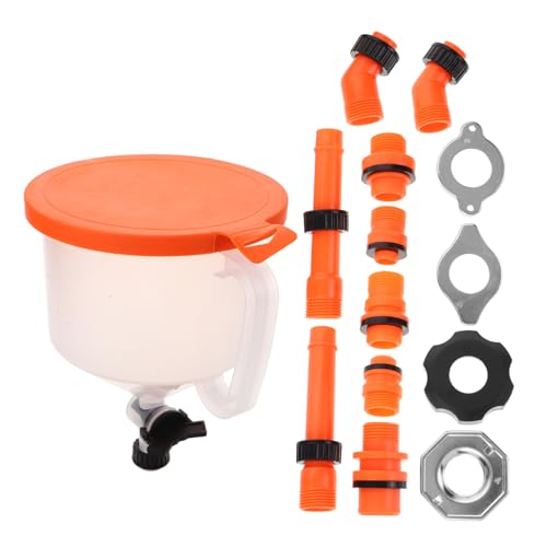 Cabilock 15-Piece Coolant Funnel Kit Spill Proof Radiator Funnel Set Adapters for Auto Coolant Flush and Radiator Bleeding Tool Car Repair Accessory