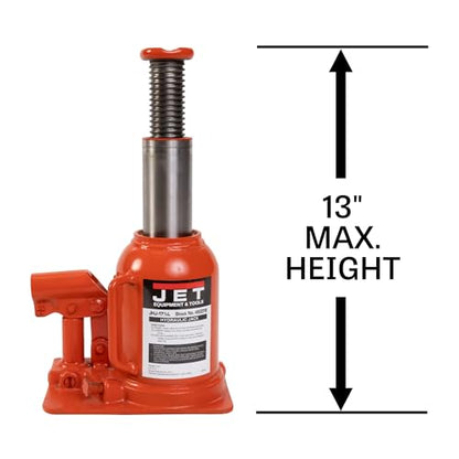 JET 17.5-Ton Low-Profile Hydraulic Bottle Jack w/Handle (JHJ-17-1/2L) - size: 17-1/2 Ton
