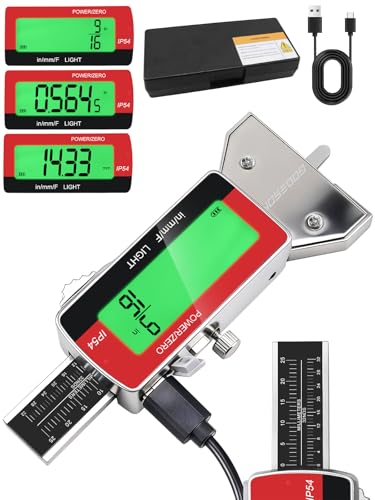GODESON Tire Tread Depth Gauge,Rechargeable Digital Tire Depth Gauge - USB-C,3-Unit Switch (mm/Decimal/Fraction Inch), Backlit LCD Display, Auto Power Off, 0-32NDS for Car/SUV/Truck Wear Measurement