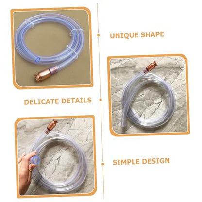 PartyKindom Fuel Transfer Hose Kit Automatic Siphon Tube for Oil and Water Extraction with Clamps and Switch Automotive Use