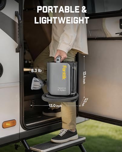 Fanttik Textra 11 Apex Cordless Carpet and Upholstery Cleaner, Self-Cleaning Tool, 150W Brushless Motor, 2 Cleaning Modes, Light-Duty Portable Spot Cleaner for Car, RV Interiors, Sofas, Area Rugs