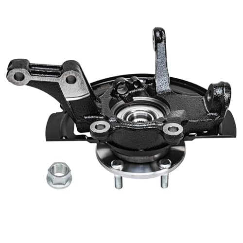 Detroit Axle - Front Knuckles Rear Wheel Bearing Hubs for 2002-2006 Nissan Altima 2003 2004 2005 Replacement 2.5L Wheel Bearing Hubs Assembly Steering Knuckles w/Wheel Bearing Hubs [Non-ABS] - size: 4UW50537/Kit