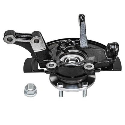 Detroit Axle - Front Knuckles Tie Rods for 2.5L Nissan Altima 2002 2003 2004 2005 2006 Steering Knuckles and Wheel Bearing Hubs Assembly Outer Tie Rod Ends Replacement - size: 4SU50554/Kit