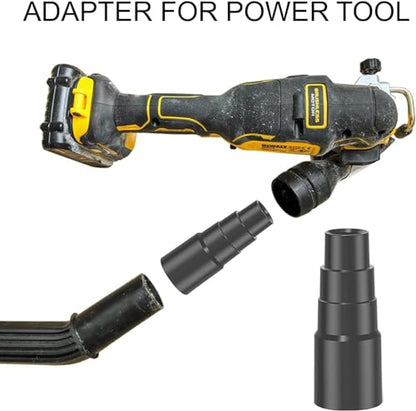 Universal Vacuum Hose Adapter Kit Reducer Attachment Set Converter from 1 1/2 inch to 1 1/4 inch from 1 3/8 inch to 1 1/4 inch Dust Hose Port Adapter ; 2-1/4 Inch to 1-1/4 Inch to 1-3/8''