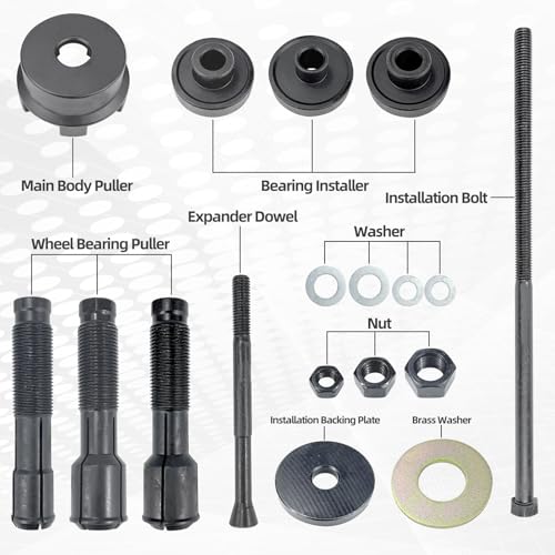Motorcycle Wheel Bearing Puller Tool Kit fit for Most Harley Davison Motorcycles from 2000, Wheel Bearing Removal and Installation Tool for 3/4" 1" 25mm Bearings