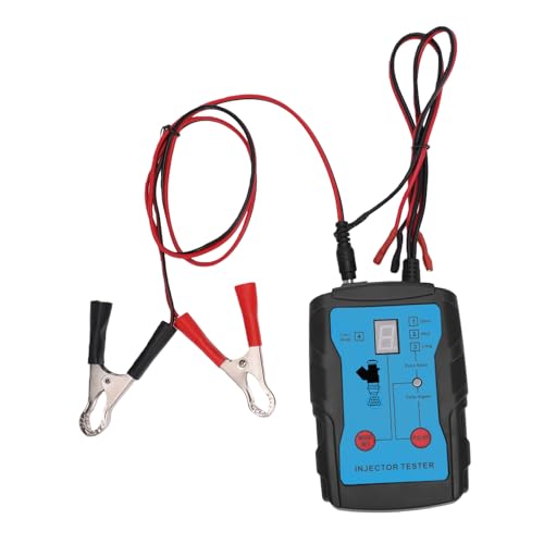 Drfeify Automotive Injector Cleaner Kit ABS Fuel Injection Tester Cleaning Tool 8 Adapters 4 Pulse Modes Dual Injector Testing for Gasoline Engine Mechanics and Garage Use