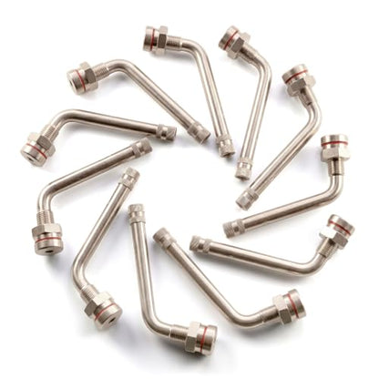 CKAuto Tire Valve Stems, TR545D 60 Degree Valve Stem | Compatible with Alcoa 22.5in 24.5in Aluminum Wheels (Pack of 10) - color: tr545D