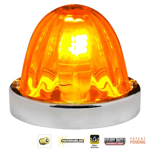 GG Grand General 92440 Stainless Steel Dark Amber Watermelon+ Glass Lens Kit for #1156, Bulb not Included - color: 1156 Bulb Base, style: Dark Amber