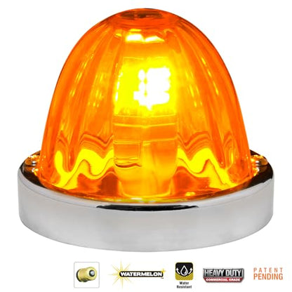 GG Grand General 92440 Stainless Steel Dark Amber Watermelon+ Glass Lens Kit for #1156, Bulb not Included - color: 1156 Bulb Base, style: Dark Amber