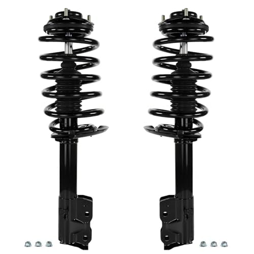 Detroit Axle - 4pc Front Struts Sway Bar for 12-17 Jeep Compass | 11-17 Patriot, Struts w/Coil Spring Sway Bar End Links 2011 2012 2013 2014 2015 2016 2017 Replacement Strut Shock Kit - size: 4QS47441/ sway kit