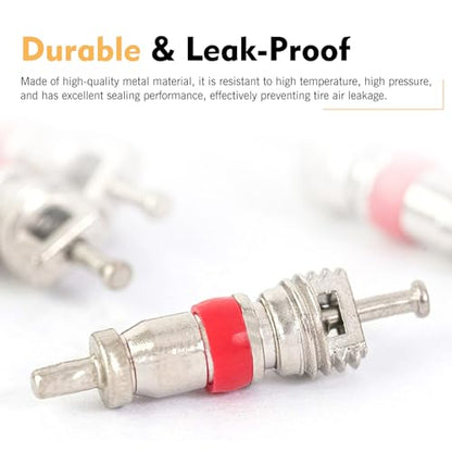 33PCS Tire Repair Tools, Spool Removal and Installation Kit, Zinc Alloy American Valve Stem Core Repair Kit, Replacement Tire Valve Stem Core Part, for Most Cars, Trucks