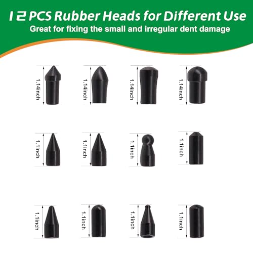 Dent Repair Tools 3 Pieces of Dent Removal Rods with Awl Head Paintless Dent Removal Kit Car Auto Body Dent Removal of Hail Dents and Door Ding (3 PCS Rod 20 PCS Pen) - style: 23PCS