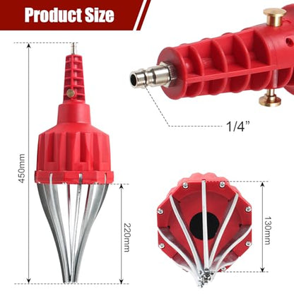 20Pcs Universal Pneumatic CV Joint Boot Installation Tool Kit | Built-In Pneumatic System, Made of Reinforced Nylon and Fiberglass, Carbon Steel Claw, Corrosion-Resistant, Widely Compatible