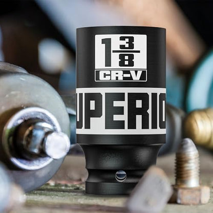 7pcs 1/2" Drive Impact Socket Set, SAE Axle Nut Sockets,1-3/8" to 1-3/4" Thicker Jumbo Sockets, Socket Set, 6 Point, Cr-V, for Mechanics, Durable Professional Tool Kit - size: 1/2" 7pcs