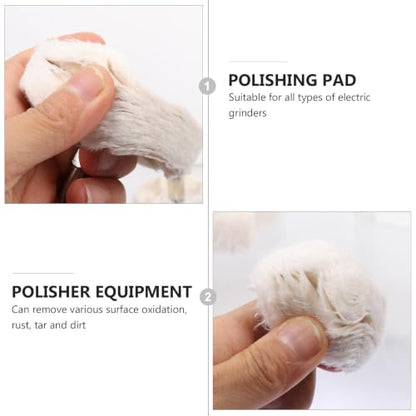 MAGICLULU 10 Pcs Polishing Wheel Kit for Drill Buffing Wheels Set with Cone, Column, Mushroom, and T-Shaped Heads for Automotive and Body Repair Polishing