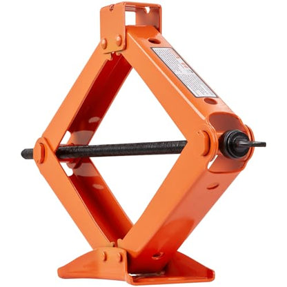 VEVOR Scissor Jack, 2.5 Ton/5512 lbs Scissor Car Jack with 3.7"-17.1" Lifting Range, Heavy Duty Tire Changing Kit, Includes Ratchet Wrench, Lug Wrench & Socket, Fits Most Cars Trucks Sedans SUV MPV
