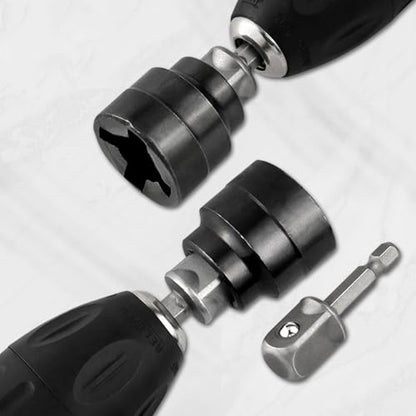 2025 New Scissor Type Car Jack Heavy Duty Socket Converter, Scissor Type Jack Heavy Duty Sleeve Converter, Hand Drill and Ratchet Universal Tire Replacement Tool (A)