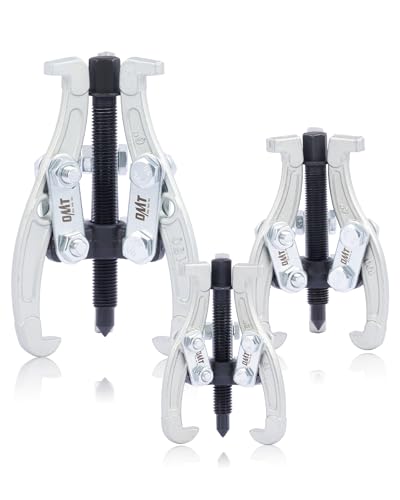 Orion Motor Tech Gear Puller Set, 3" 4" 6" 3 Jaw Puller Kit for Pulley Gear Bearing Flywheel Removal, Heavy Duty Pulley Puller with Reversible Jaws 3 pcs Bearing Puller Tool Kit | 3pc Bearing Puller Pulley Puller Tool Kit for Pulley Gear Bearing Flywheel