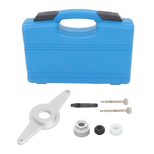 waltyotur 7 Pcs Vibration Damper Holding Tool Crankshaft Pulley Removal Shock Absorber Kit Replacement for Skoda 1.8L 2.0L 4V TFSi EA888 Replacement for T10531