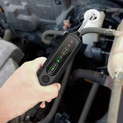 Brake Fluid Tester, Auto Brake Diagnostic Testing Tool, Hydraulic Fluid/Liquid/Oil Moisture Analyzer with 9 LED Indicators for DOT3/DOT4/DOT5.1 Brake Fluid(BF100) - color: BF100