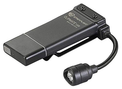 Streamlight 61126 ClipMate 70-Lumen 500-Candela White LED Flashlight, Black - style: With AC Adapter