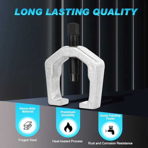 Nilight Ball Joint Separator, Pitman Arm Puller, Tie Rod End Tool, 5-in-1 Front End Service Set for Easy Removal, Splitter Removal Kit - style: Ball Joint Separator Kit