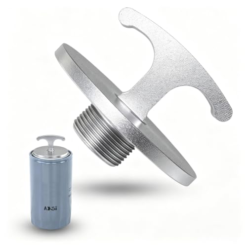 Oil Filter Plug Tool, Aluminum Alloy Oil Filter Cap Off Tool for Dodge Ram 2500, 3500, 4500, 5500 Cummins 05083285aa Mo285 Turbo Diesel 5.7l 6.4l 6.7l (Silver) - color: Sliver