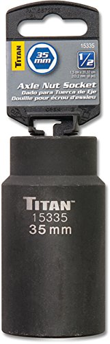 Titan 15335 35mm 1/2" Drive 6 Point Axle Nut Socket - size: 35mm